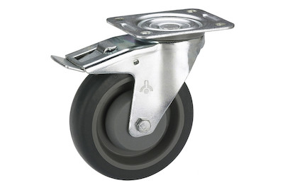 Image of Apparatelenkrolle mit Feststeller und Platte bei JUMBO