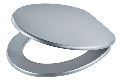 Image of diaqua® WC-Sitz Madrid Slow Down silver, Fsc® 100% bei JUMBO