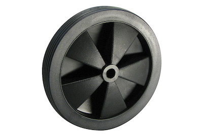 Image of PVC-Rad Rillenprofil, Kunststofffelge schwarz bei JUMBO