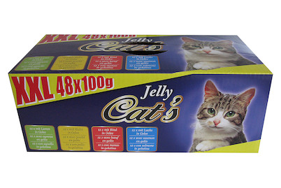 Image of Cat's Katzenfutter in Gelee assortiert 48x100g