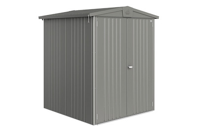 Image of Biohort Gerätehaus Europa 2 (171 x 156 cm), stahl grau bei JUMBO