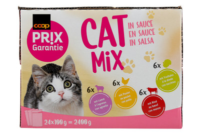Image of Prix Garantie Cat Mix Katzenfutter in Sauce assortiert 24x100g bei JUMBO