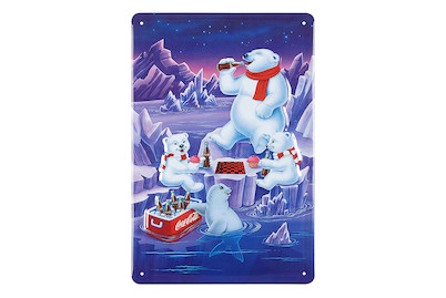 Image of Werbeblechschild Coca Cola Eisbär bei JUMBO