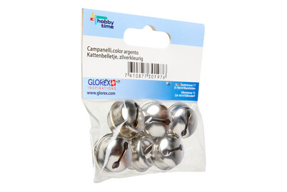 Image of Rollenglöckchen 22 mm 6St silberfarben bei JUMBO