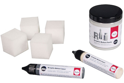 Image of Kreativ-Beton Paste, 1 Paste 250ml,2 Lasur 25ml, Karton 1Set bei JUMBO