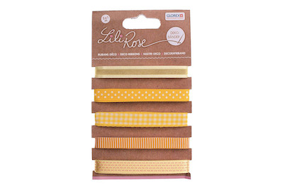 Image of Deko-Bänder auf Karte 5 x 100 cm gelb-Töne bei JUMBO