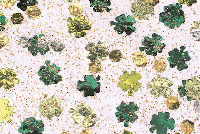 Image of Glitterglue Flasche 53ml Confetti Kleeblatt grün/gelb bei JUMBO