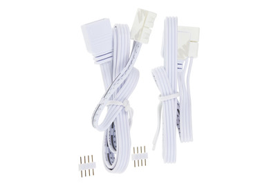 Image of Function YourLED ECO Clip-Connector 50cm 2er Pack Weiss Kunststoff