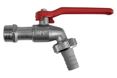 Image of Kugel-Auslaufventil 1/2 matt-chrom bei JUMBO