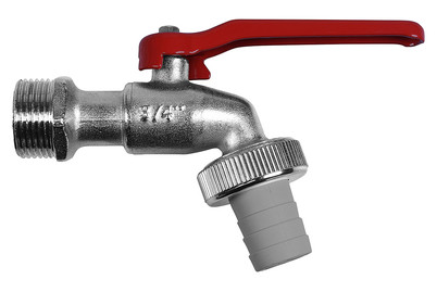 Image of Kugel-Auslaufventil 3/4 matt-chrom bei JUMBO