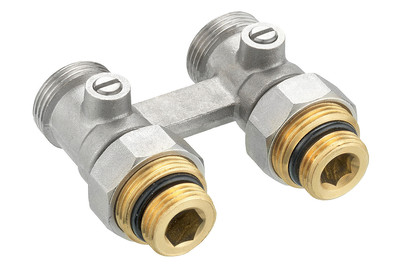 Image of Hahnblock f.Ventil-Heizkörper Doppelgew. bei JUMBO