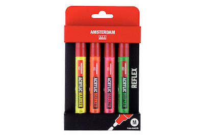 Image of Amsterdam Acryl Marker Set à 4 Stk Reflex bei JUMBO