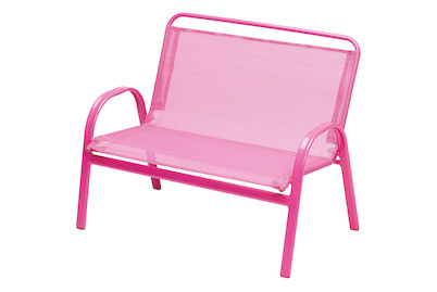 Image of Home and More Kinder Stahl Bank, Stapelbar, pink bei JUMBO