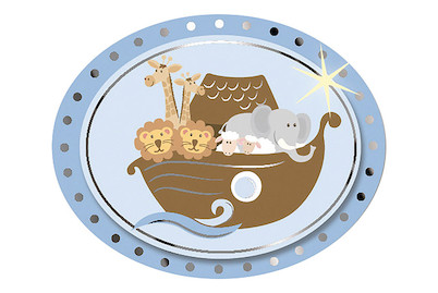 Image of 3D Papier-Accessoires: Arche Noah, 4,7x3,8cm, selbstklebend, SB-Btl 6Stück bei JUMBO