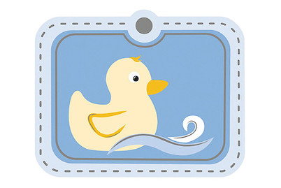 Image of 3D Papier-Accessoires: Quietscheente, 3,9x3,2cm, selbstklebend, SB-Btl 6Stück bei JUMBO
