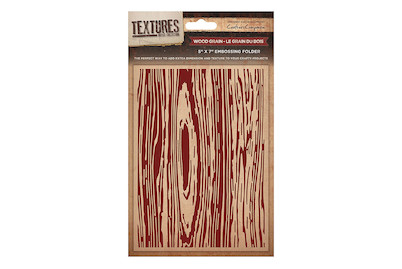 Image of Embossing Folder Textures Wood Grain 12.7x17 78 cm bei JUMBO