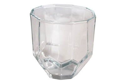 Image of Glasgefäss, facettiert, 9x9x9cm, 260ml bei JUMBO