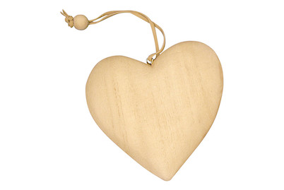 Image of Holz- Anhänger: Herz FSC MixCredit, 7cm ø bei JUMBO