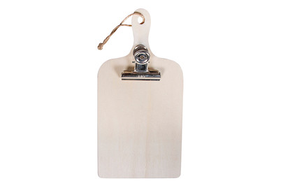 Image of Holz-Klemmbrett, FSC Mix Credit, 11,5x23x0,7cm, zum hängen bei JUMBO