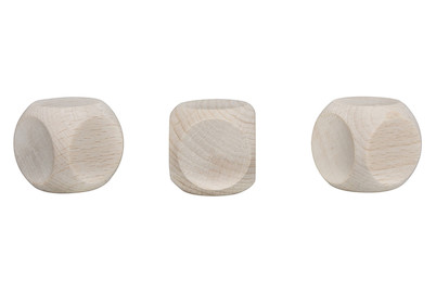 Image of Holzwürfel FSC 100%, 30x30mm, SB-Btl 3Stück bei JUMBO