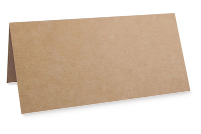 Image of Karte DIN Lang, kraft, FSC Rec. Credit, 210x210mm, 220g/m2, Beutel 5Stück bei JUMBO