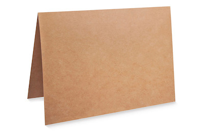 Image of Karte A6, HD, kraft, FSC Recycled Credit, 210x148mm, 220g/m2, Beutel 5Stück bei JUMBO