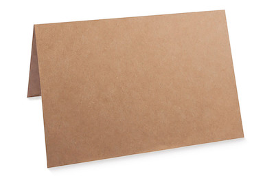 Image of Karte B6, HD,kraft, FSC Rec.Credit, 232x168mm, 220g/m2, Beutel 5Stück bei JUMBO