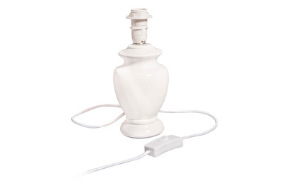 Image of Keramik Lampenfuss Malmö , Vde, 21cm, 2m Kabel, Schalter, E14 Fassung bei JUMBO