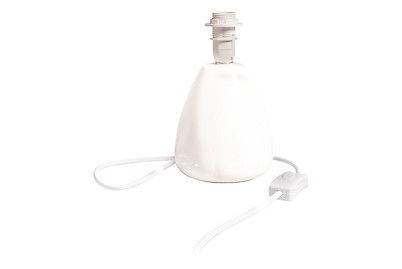 Image of Keramik Lampenfuss Oslo , Vde, 19cm, 2m Kabel, Schalter, E14 Fassung bei JUMBO