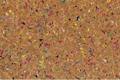 Image of Korkstoff Granulat gerollt, 45x30cm, nat./bunt, 0,5 mm , Box 1Rolle bei JUMBO