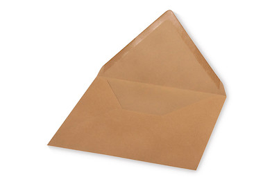 Image of Kuvert f.Karte A5, kraft,FSC Rec.Credit, 220x156mm, 90g/m2, Beutel 5Stück bei JUMBO