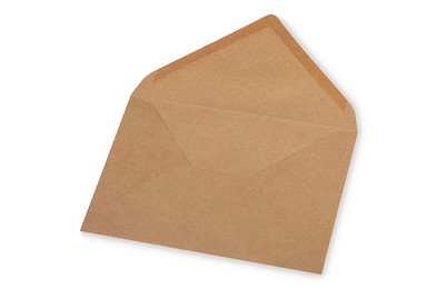 Image of Kuvert B6, kraft, FSC Recycled Credit, 180x120mm, 90g/m2, Beutel 5Stück bei JUMBO