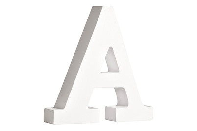 Image of Mdf- Buchstabe A, weiss, 11cm, Stärke 2cm bei JUMBO