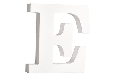 Image of Mdf- Buchstabe E, weiss, 11cm, Stärke 2cm bei JUMBO