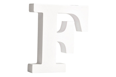 Image of Mdf- Buchstabe F, weiss, 11cm, Stärke 2cm bei JUMBO