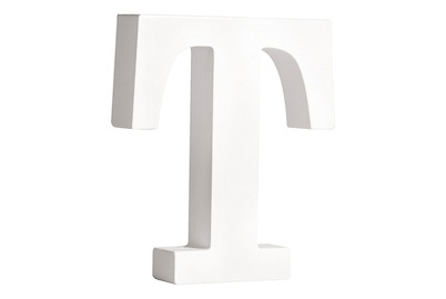 Image of Mdf- Buchstabe T, weiss, 11cm, Stärke 2cm bei JUMBO