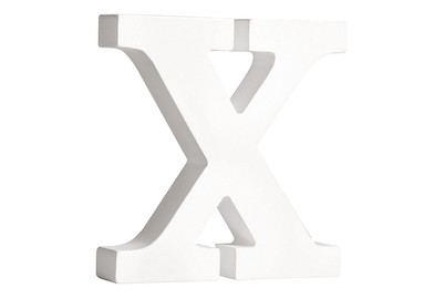 Image of Mdf- Buchstabe X, weiss, 11cm, Stärke 2cm bei JUMBO