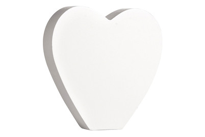 Image of Mdf- Symbol Herz , weiss, 11cm, Stärke 2cm bei JUMBO