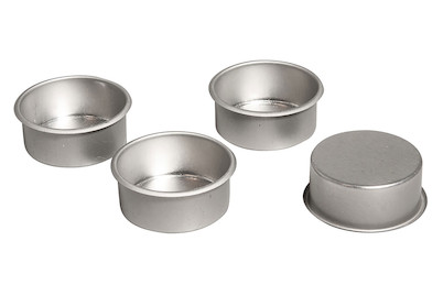 Image of Metall-Teelichthalter 4.1cm ø 4 Stück bei JUMBO