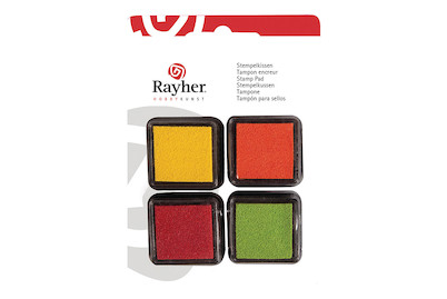 Image of Mini-Stempelkissen Set - Spring, 3x3cm, SB-Blister 4Stück bei JUMBO