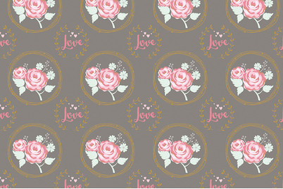 Image of Motivkarton Love Roses, 213x310mm, 190 g/m2