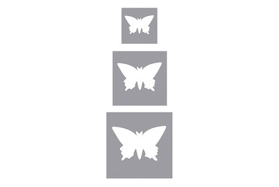 Image of Motivstanzer Set: Schmetterlinge, 1,6cm+2,54cm+3,81cm, SB-Blister 3Stück bei JUMBO