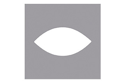 Image of Motivstanzer: Spitzoval, 2,54x1,27cm, (1 ), SB-Blister 1Stück bei JUMBO