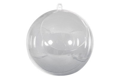 Image of Plastik-Kugel, 2tlg., 12cm ø, mit Ausschnitt ø7,5cm bei JUMBO