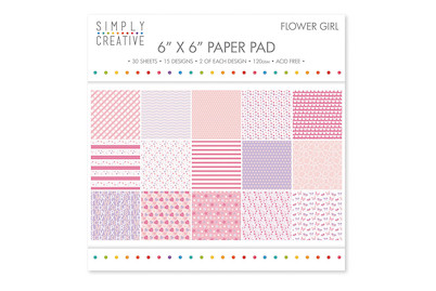 Image of Scrap-Block Flower Girl FSC Mix 15.2x15.2 cm 200 g/m2 bei JUMBO