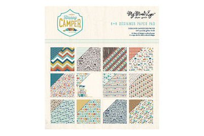 Image of Scrapbooking Block Happy Camper 15.2x15.2 cm 190 g/m2 bei JUMBO