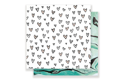 Image of Scrapbookingpapier Kisses 30.5x30.5 cm 160 g/m2 bei JUMBO