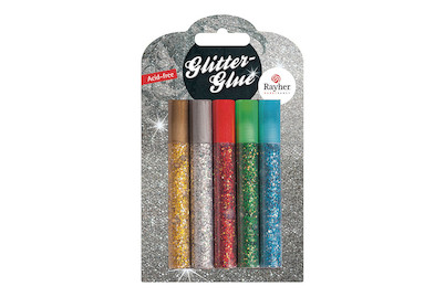 Image of Set Glitter-Glue Basic grob 10 ml 5 Stück
