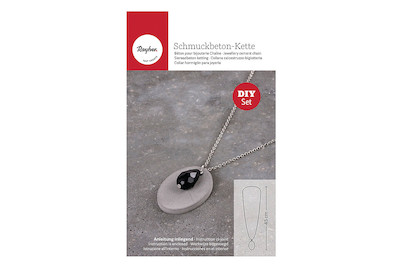 Image of Schmuckbeton Kette mit Anhänger oval bei JUMBO