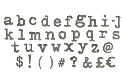 Image of Sizzix Bigz XL Alphabet Typo Lower T.Holtz